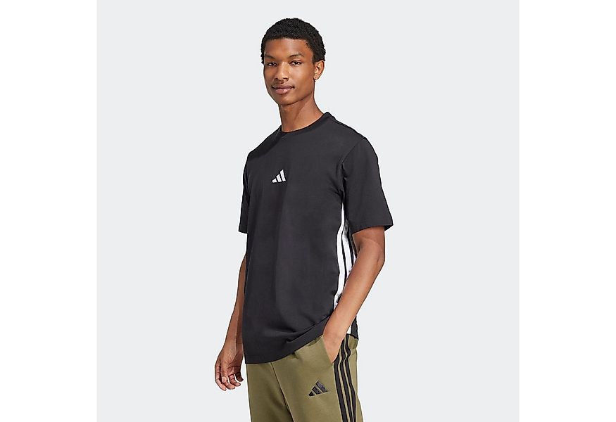 adidas Sportswear T-Shirt ESSENTIALS 3-STREIFEN SINGLE JERSEY mit Rundhalsa günstig online kaufen