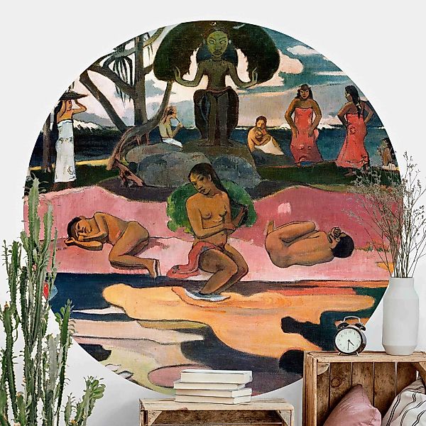 Runde Fototapete selbstklebend Paul Gauguin - Gottestag günstig online kaufen