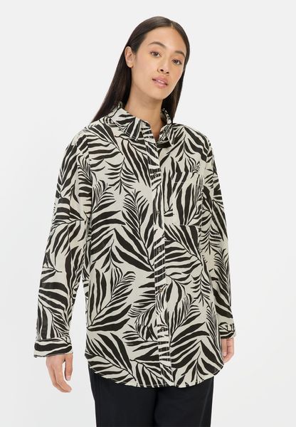 camel active Hemdbluse aus Baumwolle Langarm günstig online kaufen