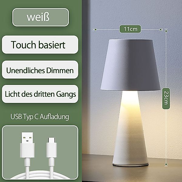 OYLCDI LED Nachttischlampe LED Akku Tischleuchte günstig online kaufen