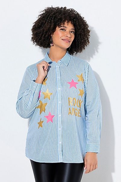 Angel of Style Hemdbluse Hemdbluse oversized Streifen und Glitzersterne günstig online kaufen