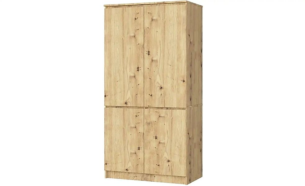 Drehtürenschrank 90 cm breit Valentina ¦ holzfarben ¦ Maße (cm): B: 90 H: 1 günstig online kaufen