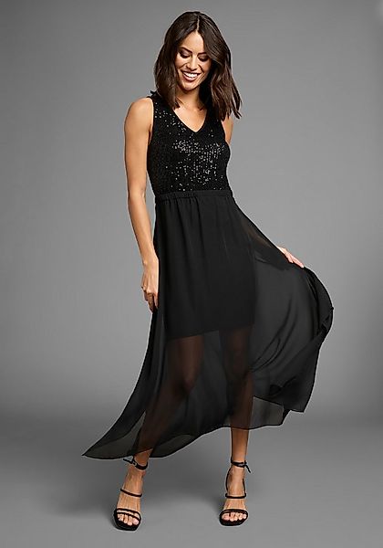 Laura Scott Abendkleid mit Pailletten im Oberteil, Cocktailkleid günstig online kaufen