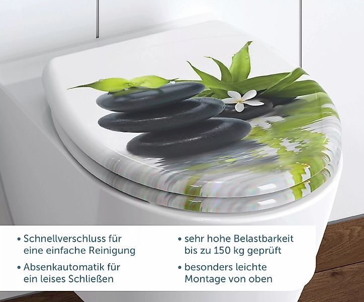 Schütte WC-Sitz "Jasmin", Duroplast, Absenkautomatik, Schnellverschluss, Mo günstig online kaufen