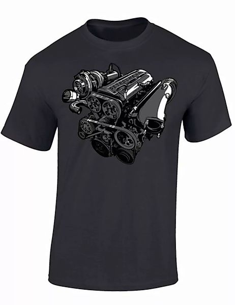 Baddery Print-Shirt Auto T-Shirt : 3 Liter Twin Turbo Motor - Motorsport Tu günstig online kaufen
