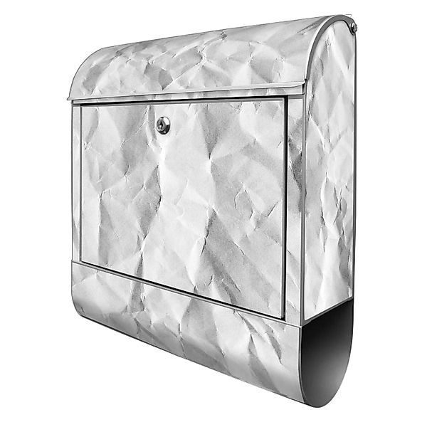 Banjado Design Briefkasten Silber Pulverbeschichtet 39x47x14cm 2 Schlüssel günstig online kaufen