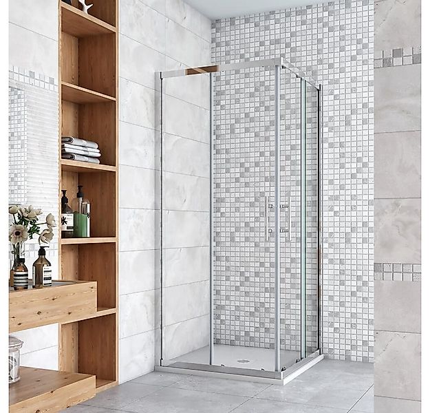 duschspa Eckdusche Duschabtrennung Duschkabine Schiebetür Eckeinstieg Glast günstig online kaufen
