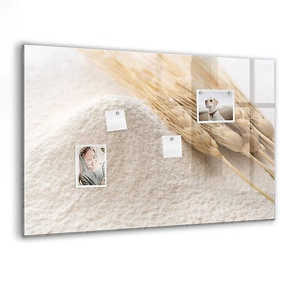 Tulup Schreib Magnettafel Mehl 90x60 cm Magnettafel Wohnzimmer Glas Schwarz günstig online kaufen