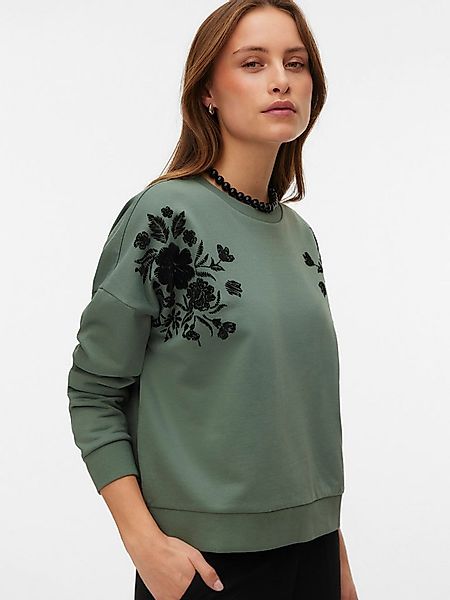 Vero Moda Sweater VMHELEN TRINA LS SWEAT BOX JRS GA mit Blumenprint günstig online kaufen