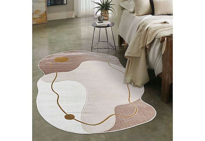 Mazovia Designteppich Modern Unregelmäßig Teppich Weich Teppich für Wohnzim günstig online kaufen