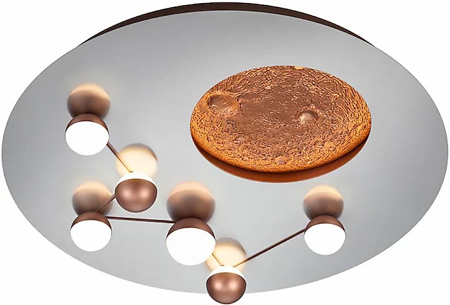 TRIO Leuchten LED Deckenleuchte »ZODIAC, Deckenlampe Mond Sterne, indirekte günstig online kaufen
