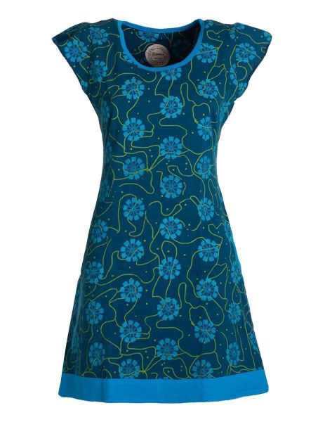 Vishes Tunikakleid Damen kurzarm Longshirt-Kleid Mini-Kleid günstig online kaufen