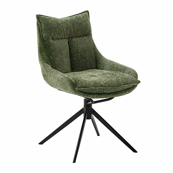 Esstisch Stühle in Oliv Grün Gestell aus Metall (2er Set) günstig online kaufen