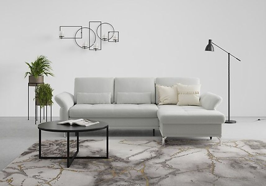 Home affaire Ecksofa »Palm Beach L-Form« Federkern, mit Sitztiefenverstellu günstig online kaufen