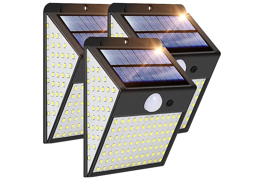 Rosnek LED Außen-Wandleuchte Solar, 300° Beleuchtungswinkel, Bewegungssenso günstig online kaufen