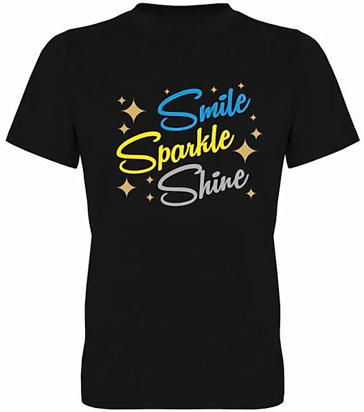 G-graphics T-Shirt Smile Sparkle Shine Herren T-Shirt, mit trendigem Frontp günstig online kaufen