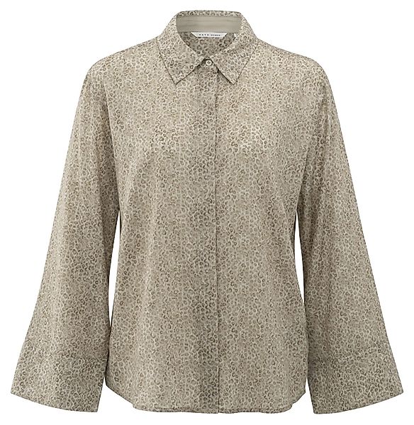 YAYA Kurzarmbluse Bluse mit Leopardenmuster günstig online kaufen