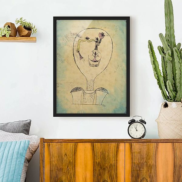 Bild mit Rahmen Kunstdruck - Hochformat Paul Klee - Die Knospe günstig online kaufen