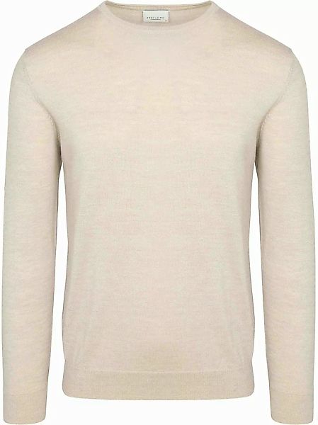 Profuomo Pullover Merinowolle Ecru - Größe XL günstig online kaufen