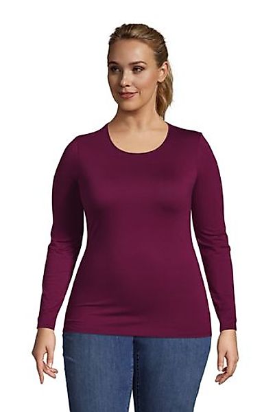 Shirt aus Baumwoll/Modalmix in großen Größen, Damen, Größe: 56-58 Plusgröße günstig online kaufen
