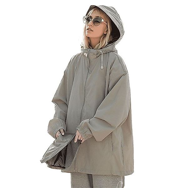 RWEUOQ Sommerjacke Sommerjacke Sonnenschutzjacke mit UPF50+ Sonnenschutz fü günstig online kaufen