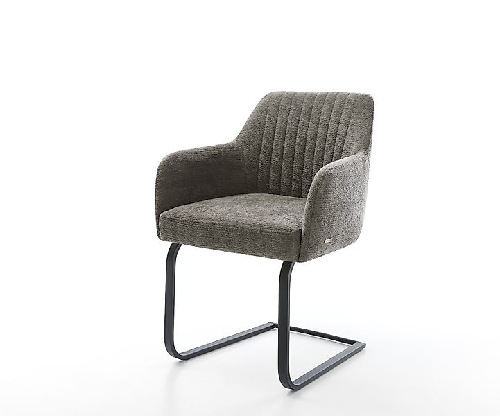 Freischwinger Greg-Flex Bouclé Soft Schlamm Freischwinger flach Schwarz Tas günstig online kaufen