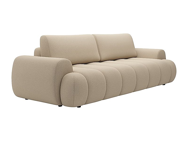 Sofa 4-Sitzer mit Schlaffunktion - Stoff - Beige - FRIDORA günstig online kaufen