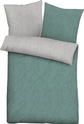 Biberna Wendebettwäsche "Hermal" 2 Stk. tlg. Flanell in Melangeoptik, Winte günstig online kaufen