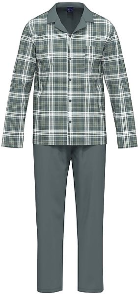Ammann Schlafanzug Herren Pyjama lang geknöpft günstig online kaufen