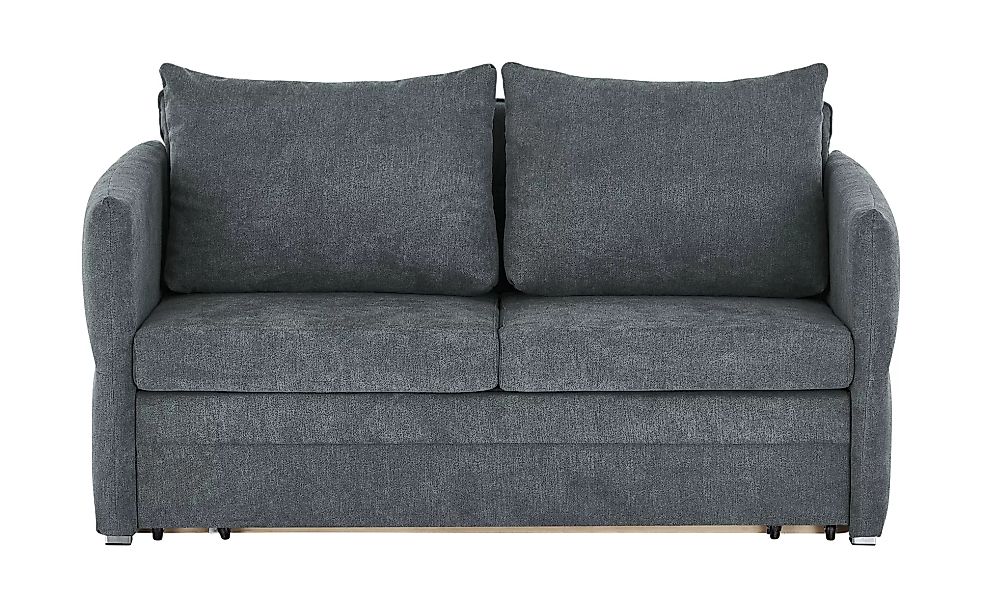 Schlafsofa - grau - 160 cm - 88 cm - 91 cm - Polstermöbel > Sofas > 2-Sitze günstig online kaufen