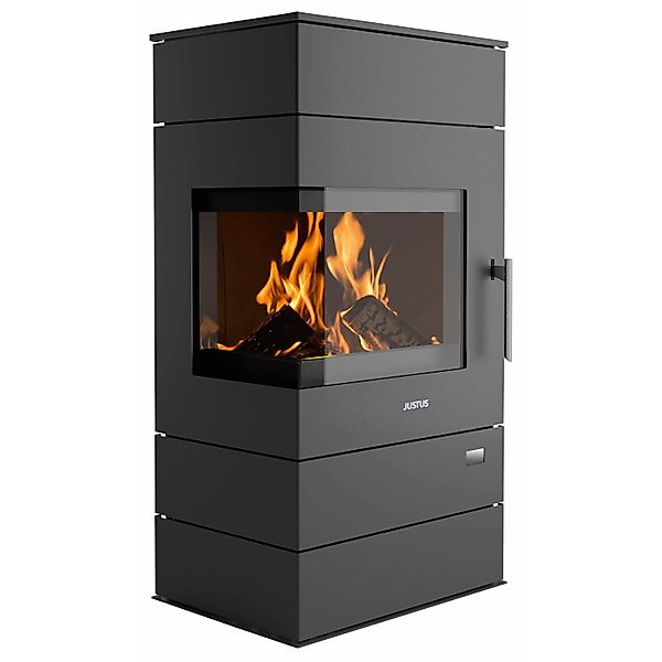 Justus Voga W+ Kaminofen Stahl Schwarz 6,5 kW günstig online kaufen