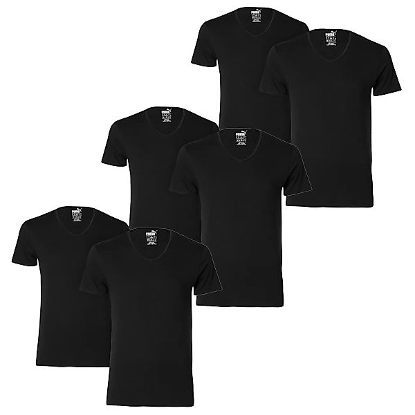 Puma Herren T-Shirt Basic V-Neck Regular Fit 4er 6er 8er Multipack günstig online kaufen