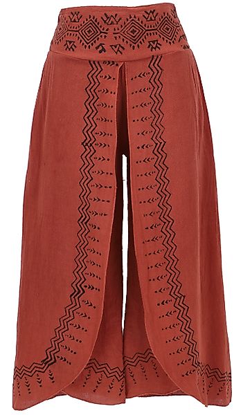 Guru-Shop Relaxhose Palazzohose, Hosenrock, bedruckte natürliche.. günstig online kaufen