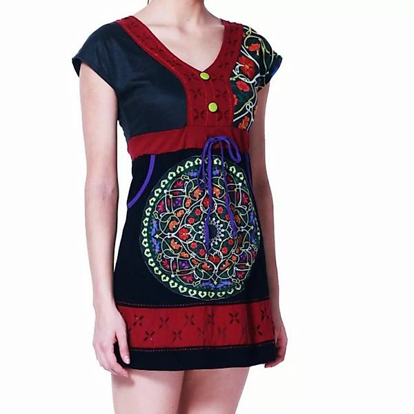 PANASIAM Tunikakleid Sommerkleid 'Underground' farbenfrohe Tunika aus Baumw günstig online kaufen