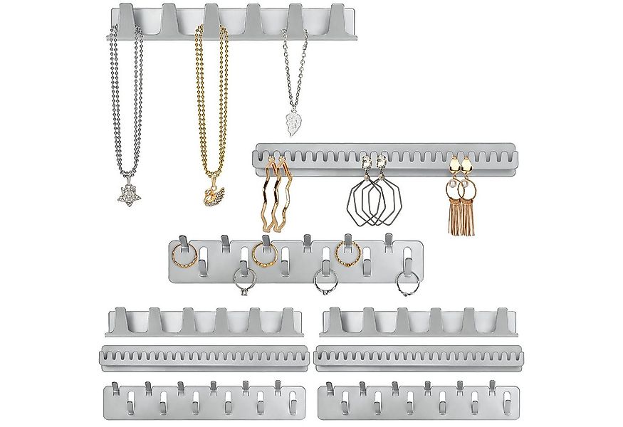 Belle Vous Schmuckständer Schmuckaufbewahrung Wand - 9er Pack mit Haken & S günstig online kaufen