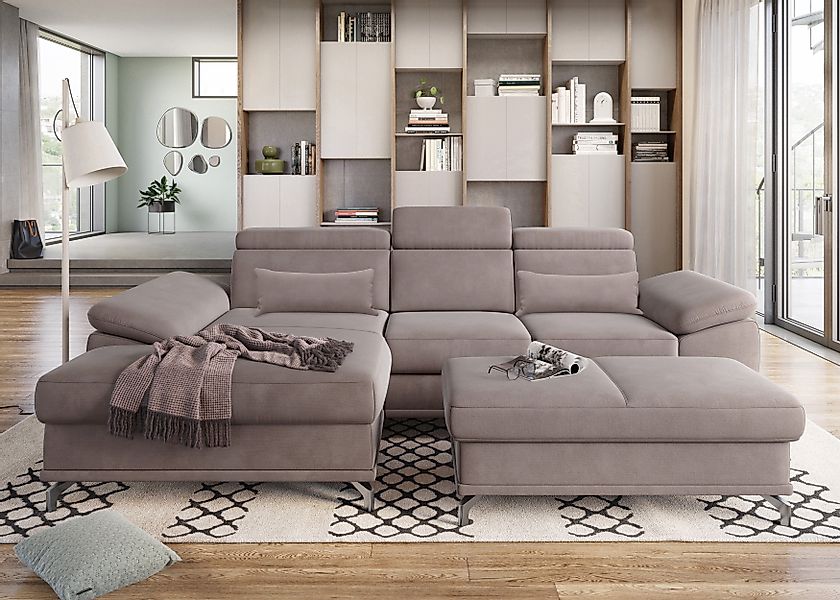 sit&more Ecksofa Cabrio L-Form, mit Sitztiefenverstellung, günstig online kaufen