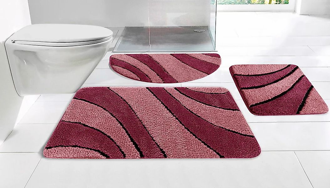 my home Badematte "Anna, Badvorleger, Badezimmer Teppich" Höhe 16 mm rutsch günstig online kaufen