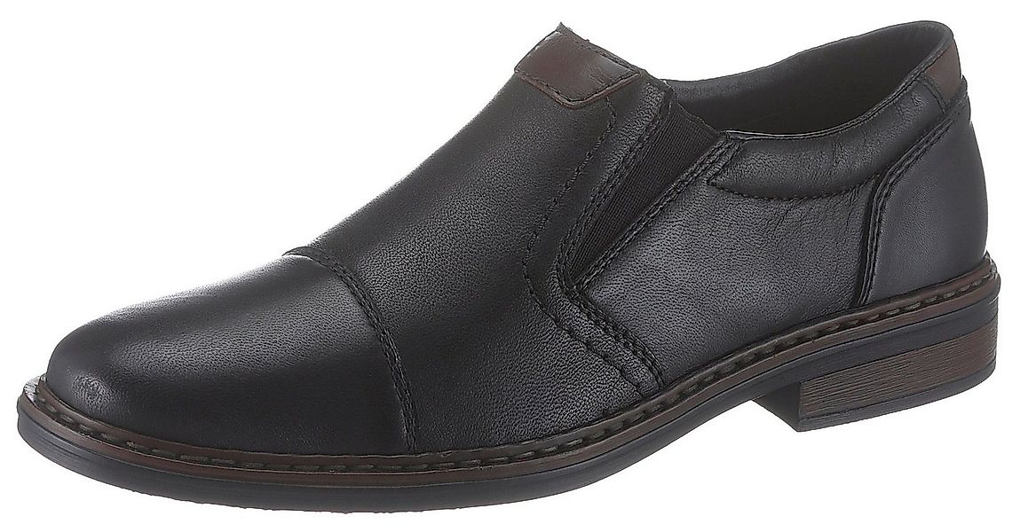 Rieker Slipper Anzugschuh, Business Schuh, Schlupfschuh mit stylischer Quer günstig online kaufen