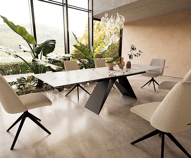 DELIFE Esstisch Edge, Keramik Calacatta Luxe günstig online kaufen