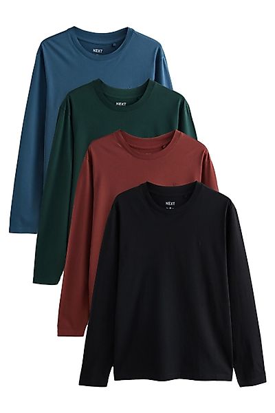 Next Langarmshirt Langarm-Shirts, 4er-Pack (4-tlg) günstig online kaufen