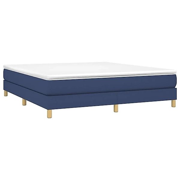 vidaXL Boxspringbettgestell Blau 160x200 cm Stoff 3120628 günstig online kaufen