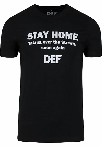 DEF Kurzarmshirt "DEF Herren Stay Home T-Shirt", (1 tlg.) günstig online kaufen
