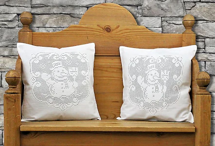 HOSSNER - ART OF HOME DECO Dekokissen »Schneemann«, Weihnachtsdeko, Kissenh günstig online kaufen
