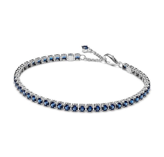 Pandora Armband Tennisarmband für Damen, 925er Silber, blaue Kristalle von günstig online kaufen