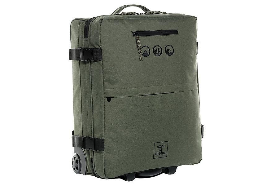 SONS OF ALOHA Koffer Backpacker Rucksack mit Rollen 3 in 1 Handgepäck  55 c günstig online kaufen