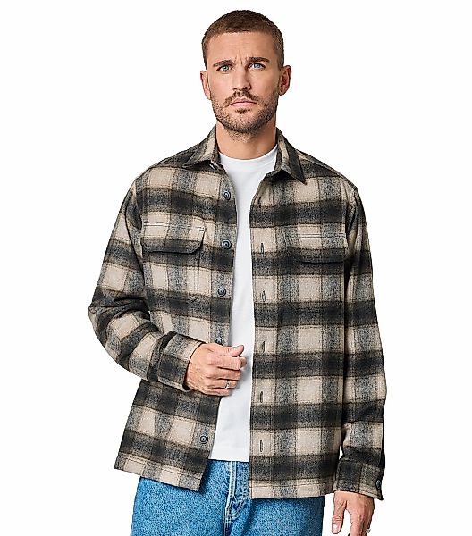 CASAMODA Langarmhemd "CASAMODA Hemdjacke kariert" günstig online kaufen