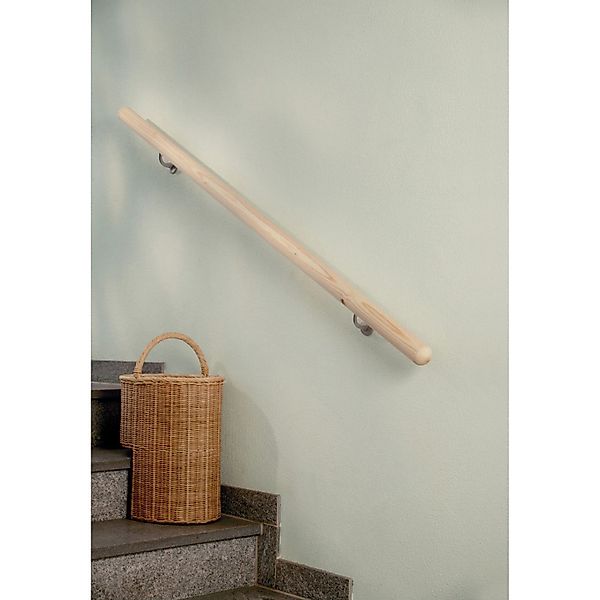Handlauf Buche Massivholz Ø 52 mm - Länge 1.500 mm für den Innenbereich günstig online kaufen