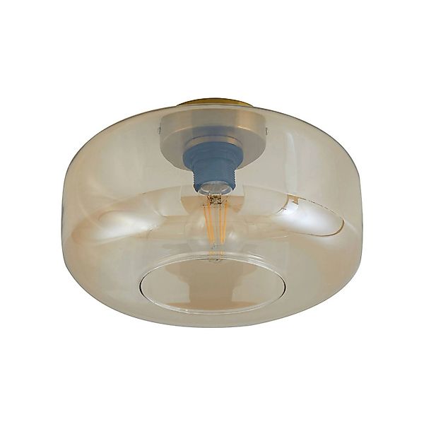 Lindby Deckenlampe Hildur 10030742 in Creme aus Glas 1-flammig E27 Wohnzimm günstig online kaufen