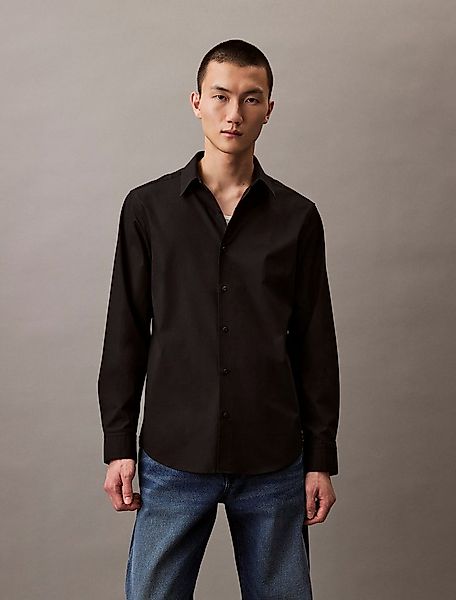 Calvin Klein Businesshemd LS SOLID STRETCH CLASSIC SHIRT mit Kentkragen günstig online kaufen