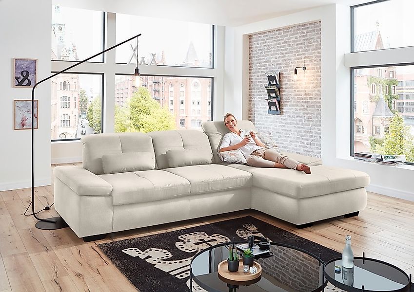 Die PlanBar Ecksofa "MP-IN16012 L-Form, mit Kaltschum-Polsterung" inkl. Sit günstig online kaufen